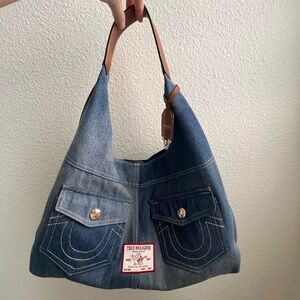 True Religion Blue Denim Women's Bag